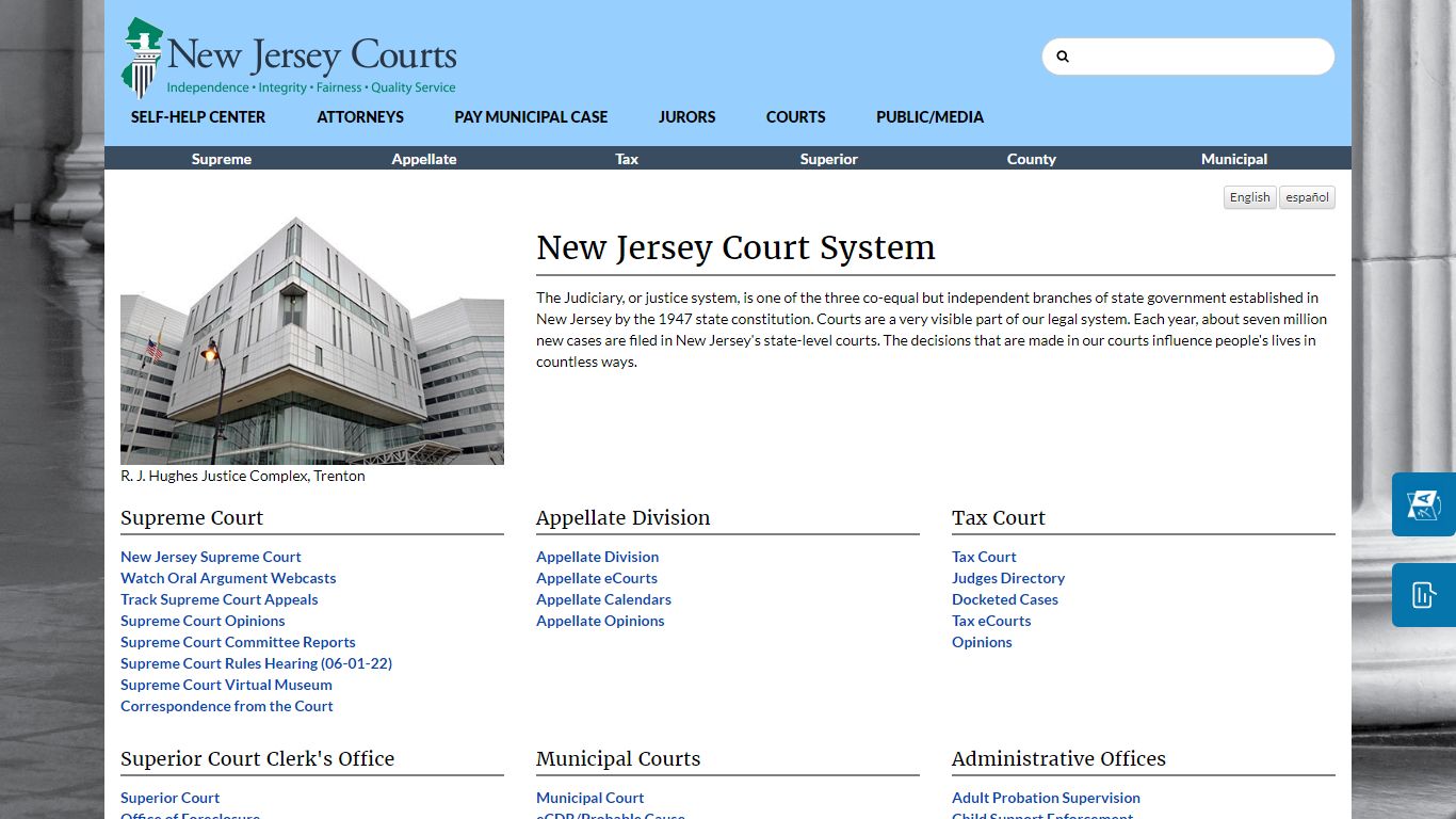 New Jersey Court System - New Jersey Superior Court